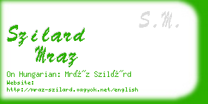 szilard mraz business card